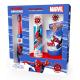 Marvel Spiderman LED Oral Care Gift Set - Battery Powered Electric Toothbrush, Mint Toothpaste, Multi-Purpose Beaker and Base with 2-Minute LED Flashing Light-Timing Tower - Age 4+