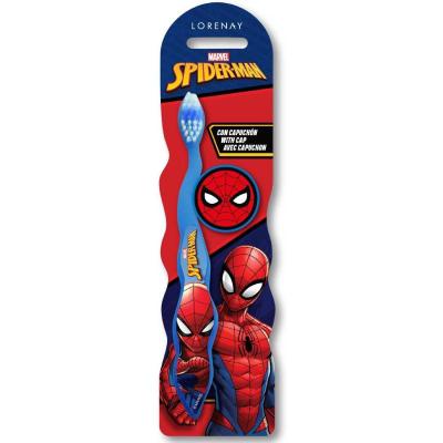 Marvel Spiderman Kids Toothbrush with Travel Cap – BPA-Free, Soft Bristles for Children Aged 3-12