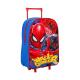Marvel Spiderman Kids Foldable Trolley Backpack - Lightweight Luggage Cabin Bag Ideal for Travel, Holidays & School Trips