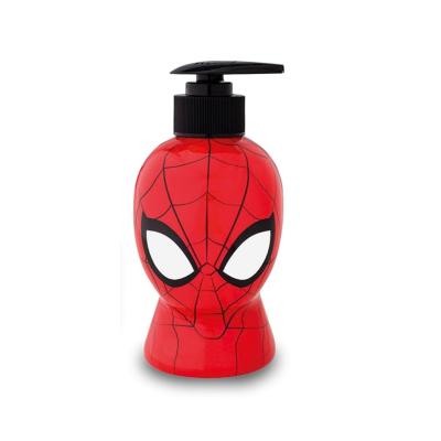 Marvel Spiderman Kids 2-in-1 Bubble Bath & Shampoo – Gentle, Paraben-Free with Vitamin E & A, pH Balanced for Sensitive Skin, Scented, Pump Dispenser, 3D Bottle, Ages 3+, 300ml