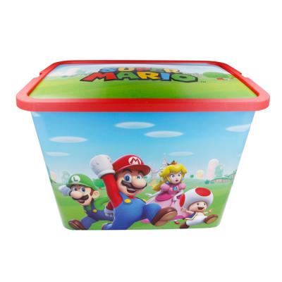 Super Mario Kids Storage Boxes 23L – BPA-Free Plastic – Keeps Kids Rooms Tidy, 39 x 29 x 27 cm (Large)