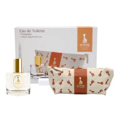 Sophie La Girafe Perfume Gift Set, Contains Vegan and Dermatologically tested Eau de Toilette Perfume for Kids Age 5+ & Mothers, 50ml and Toiletry Storage Bag