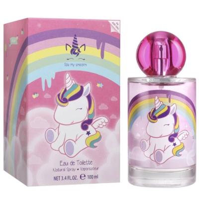 Unicorn Eau de Toilette Natural Perfume Spray, Vegan and Dermatologically tested EDT Spray for Kids, 100ml