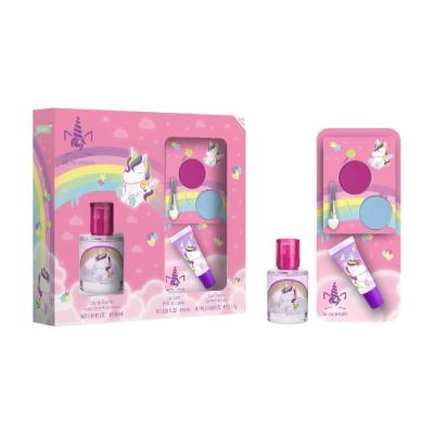 Unicorn Natural Kids Perfume & Makeup Gift Set – Eau de Toilette Spray 30ml, Lip Gloss & Eyeshadow Palette with Brush | Vegan & Dermatologically Tested | Safe Beauty Gift Set for Girls Aged 3+