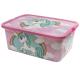 Unicorn Kids Storage Boxes 13L – BPA-Free Plastic – Keeps Kids Rooms Tidy, 39 x 29 x 15 cm (Medium)