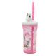 Unicorn Kids 3D Figurine Tumbler 360ml with Straw & Lid, BPA-Free, Spill-Proof, Lightweight & Fun for School or Travel