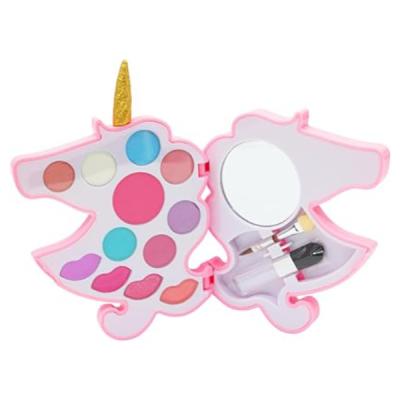 Unicorn Love Make-up Set for Little Princesses - Complete Set with Eye Shadows, Blush, Lip Gloss, 2 Brushes, and a Mirror