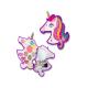 Unicorn Love Make-up Set for Little Princesses - Complete Set with Eye Shadows, Blush, Lip Gloss, 2 Brushes, and a Mirror