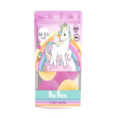 Unicorn Bon Bon Vegan Bath Bomb Set for Kids | 55 grams per Bath Bomb - Pack of 6
