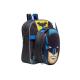 Batman Backpack with Lunch Bag Kids Detachable Matching School Bag, Featuring Dynamic Black Batman Design, School Lunch Travel Rucksack Bag for Boys