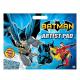 Batman Artist Pad – Superhero Colouring & Sticker Set with Gotham City Scenes & Reusable Stickers – Fun Creative Activity for Kids
