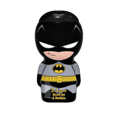 Batman 2-in-1 Shower Gel & Shampoo for Kids & Adults – Vegan, 90% Natural Ingredients, 2D, Paraben Free, Dermatologically Tested, Gentle Hair & Body Wash for children Ages 3+, 400ml