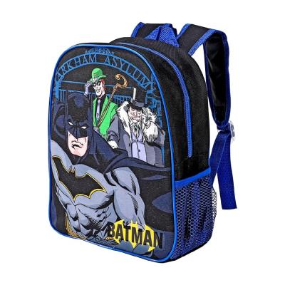 Batman Kids Backpack – Lightweight School Bag with Water Bottle Pocket – Ideal for Back-to-School, Travel or Casual Everyday Use