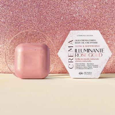 Senso Naturale SHIMMER SOLID BODY OIL - ROSE GOLD  - 100% Natural Ingredients