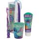 Disney Stitch  Kids Toothbrush Set - Soft-Bristle Toothbrush with Suction Cup & Protective Cap, Mint-Flavoured Toothpaste, and Multi-Purpose Beaker | Travel-Ready Oral Care Kit for Children Ages 3+