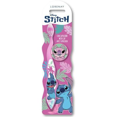 Disney Stitch Kids Toothbrush with Travel Cap – BPA-Free, Soft Bristles for Children Aged 3-12