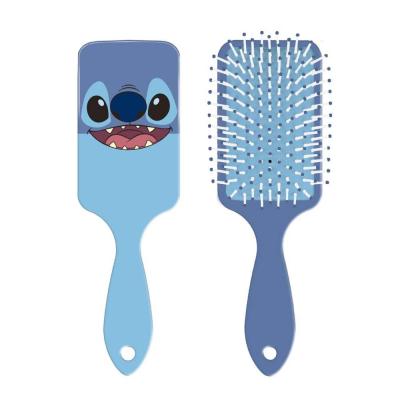 Disney Stitch Detangling Paddle Hair Brush, Cute and Functional Rectangular Design for All Hair Types, Gentle on Tangles, Perfect for Kids and Adults