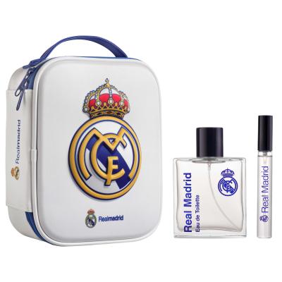 Real Madrid Perfume Gift Set Includes 3D Zip Case with Eau de Toilette Natural Spray and Perfume Pen for Men