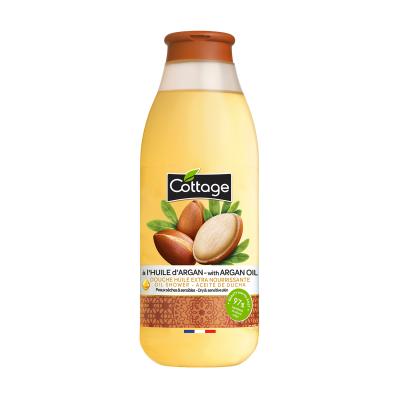 Cottage Shower Oil with Argan Oil – 97% Natural Ingredients, Body Wash for Dry & Sensitive Skin, pH Neutral, Dermatologist-Tested, Biodegradable, Paraben & SLS-Free, 560ml