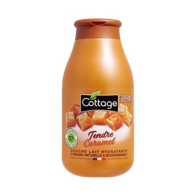 Cottage Sweet Caramel Shower Milk – Moisturising Body Wash with 97% Natural Ingredients, pH Neutral, Dermatologist-Tested for Sensitive Skin, 250ml