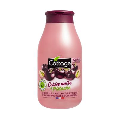 Cottage Black Cherry & Pistachio Shower Milk – Moisturising Body Wash with 97% Natural Ingredients, pH Neutral, Dermatologist-Tested for Sensitive Skin, 250ml