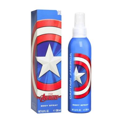 Captain America Children Eau de Cologne Natural Perfume Spray, Vegan and Dermatologically tested Body Spray for Kids - Safe Daily Fragrance Gift, 200ml