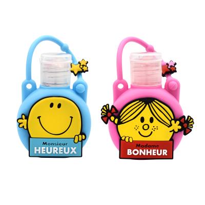Mr Men Hand Sanitiser Gel with Silicone Case – 2 x 35ml | Ocean & Strawberry Scent | Kills 99.9% Bacteria & Viruses | Enriched with Aloe Vera & Vitamin E | Travel-Friendly & Kid-Safe Formula