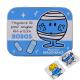 Mr Men Bump Tattoo Effect Plasters in Metal Tin Box, One Size with Cute Mr Men Bump Design, Easy Removal & Skin-Friendly, Breathable Adhesive, 24 Plasters