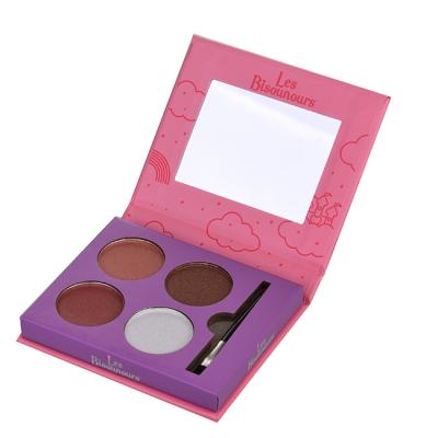 Care Bears Kids Makeup Palette – 4 Eyeshadows, Brush & Mirror | Non Toxic, Vegan & Dermatologically Tested | Travel-Friendly Beauty Set & Gift for Girls