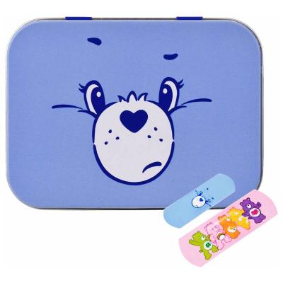 Care Bears Kids Plasters in Reusable Metal Tin - Waterproof, Flexible & Breathable First Aid Plasters, Latex-Free & Skin-Friendly, Two Sizes, 24 Plasters