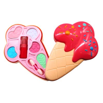 Ice Cream Cone Makeup Palette for Girls – Includes 5 Eye Shadows, Lipstick & Applicator, Featuring a Safe and Fun Design Loved by Every Girl