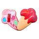 Ice Cream Cone Makeup Palette for Girls – Includes 5 Eye Shadows, Lipstick & Applicator, Featuring a Safe and Fun Design Loved by Every Girl
