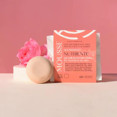 Senso Naturale SOLID FACE PHYTO MOUSSE FACE CLEANSER NOURISHING Designed for NORMAL OR DRY SKIN Made with 100% Natural Ingredients