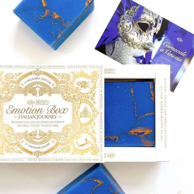 Senso Naturale Emotion Box Italian Journey Shower Balms Pack | 2 Soaps - Carnival in Venice, Sweets & Merriment