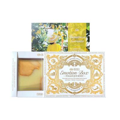 Senso Naturale Emotion Box Italian Journey Shower Balms Pack | 2 Soaps - Lemon & Bergamot, Meeting in Sorrento