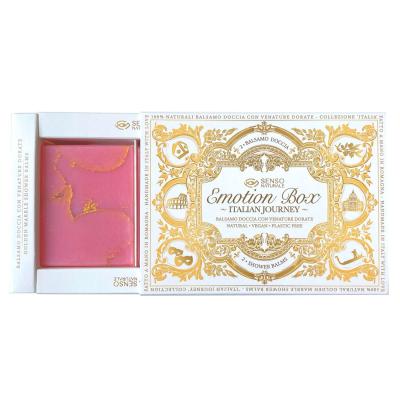 Senso Naturale Emotion Box Italian Journey Shower Balms Pack | 2 Soaps - Imperial Rose, Holidays in Rome