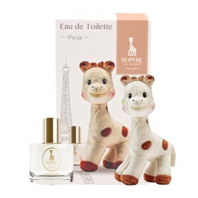Sophie La Girafe Perfume Gift Set, Contains Natural, Vegan & Dermatologically Tested Eau de Toilette Perfume for Kids Age 5+ & Mothers, 50ml and Soft Plush Toy