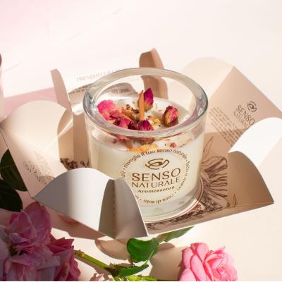 Senso Naturale Aromatherapy 100% Soy Wax Candle & Wooden Wick, Harmony 5oz