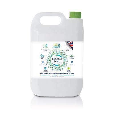Ecosecure Electrostatic Mist Alcohol Free Disinfectant Liquid Sanitiser - 5 Litre