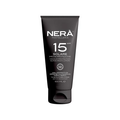 NERA SPF 15 Sunscreen Body Lotion – Lightweight UVA-UVB Protection with Black Myrtle & Volcanic Stone Extracts, Hydrating, Water-Resistant, Antioxidant-Rich & Paraben-Free, 100ml