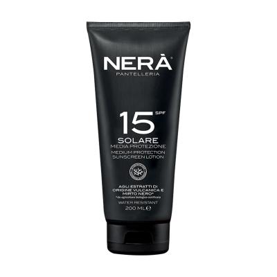 NERA SPF 15 Sunscreen Body Lotion – Lightweight UVA-UVB Protection with Black Myrtle & Volcanic Stone Extracts, Hydrating, Water-Resistant, Antioxidant-Rich & Paraben-Free, 200ml