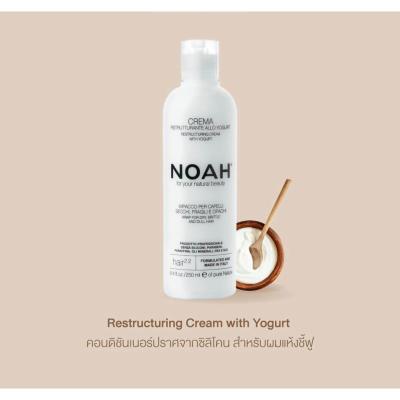 NOAH Natural 2.2 Restructuring Cream with Yogurt For Wrap for Dry, Brittle and Dull Hair, 250ml