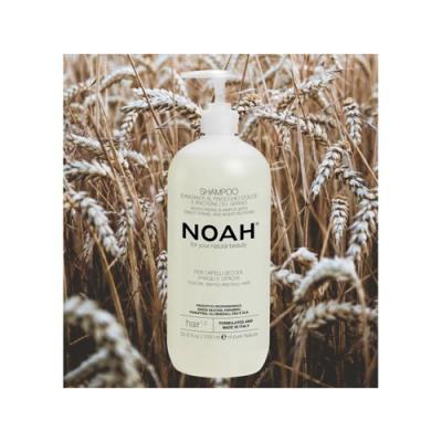 NOAH Natural Moisturizing Hair 1.2 Shampoo with Sweet Fennel and Wheat Protein Shampoo for Dry, Brittle and Dull Hair, 1000ml