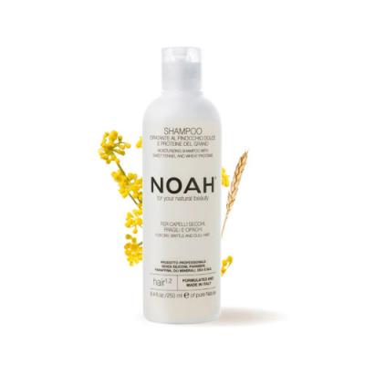 NOAH Natural Moisturizing Hair 1.2 Shampoo with Sweet Fennel and Wheat Protein Shampoo for Dry, Brittle and Dull Hair, 250ml