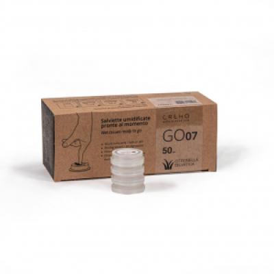 Wet Wipes Capsule by Napkin Go -  Lemongrass fragrance, 50 pack