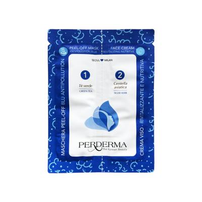 Perderma Korean Anti-Pollution Blue Peel Off Mask + Revitalising and Nutritive Cream 18g