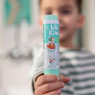 LiLiKiWi Kids Toothpaste – 100% Natural, 1000ppm Fluoride, Low Abrasion & Petroleum-Free – Strengthens Enamel, Prevents Cavities & Fights Plaque – Mint-Coconut Flavour, Ages 3-12, 30ml