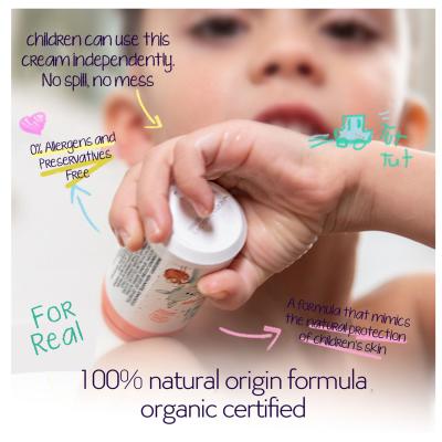 LiLiKiWi Kids Body & Face Cream – 100% Natural, Hypoallergenic & Dermatologically Tested – Deep Hydration, Cooling Effect & Skin Barrier Protection, Petroleum-Free, Kids 3+, 50ml