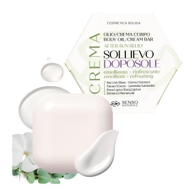 Senso Naturale SOLLIEVO Solid Body Oil Emollient After Sun Cream For All Skin Types, Equivalent to 500 ml Liquid