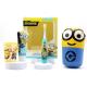 Minions Oral Care Kit Gift Set - Includes Battery Powered Toothbrush, Mint Flavoured Toothpaste 75ml, Beaker and Inflatable Stand up